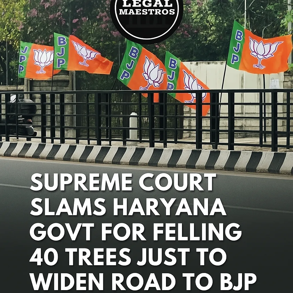 Supreme Court Slams Haryana Govt for Felling 40 Trees Just to Widen Road to BJP Office