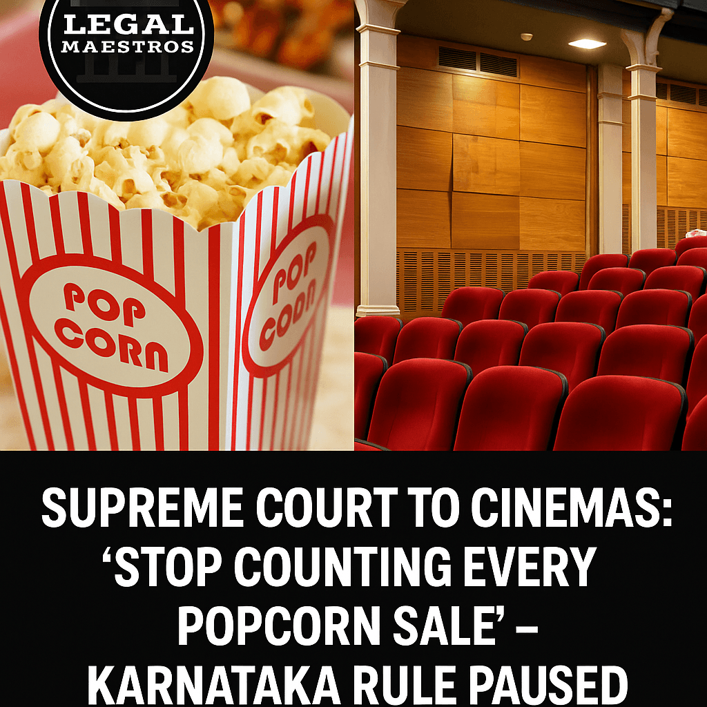 Supreme Court to Cinemas: “Stop Counting Every Popcorn Sale” – Karnataka Rule Paused