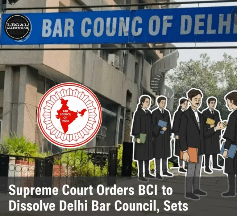 Supreme Court Orders BCI to Dissolve Delhi Bar Council, Sets January 31 Deadline for State Elections