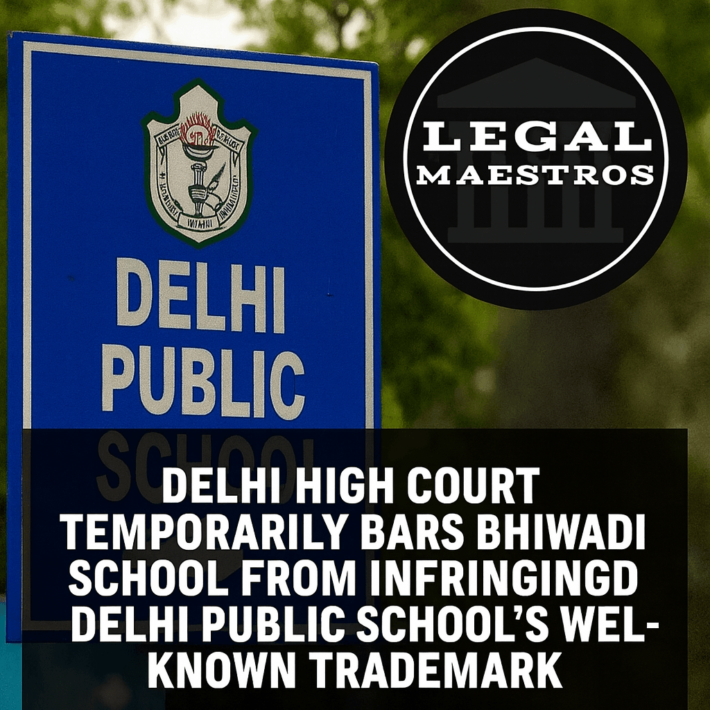 Delhi High Court Temporarily Bars Bhiwadi School From Infringing Delhi Public School's Well-Known Trademark