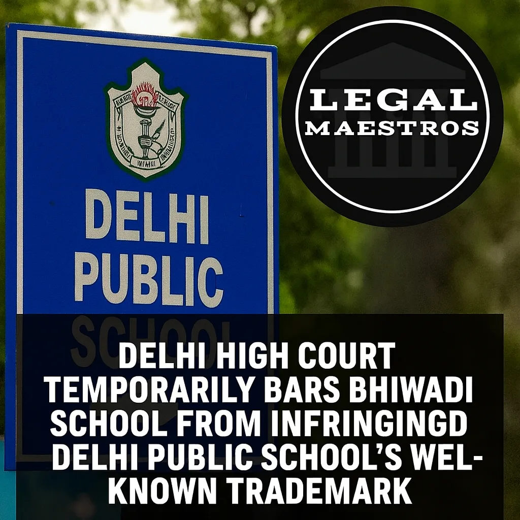 Delhi High Court Temporarily Bars Bhiwadi School From Infringing Delhi Public School’s Well-Known Trademark