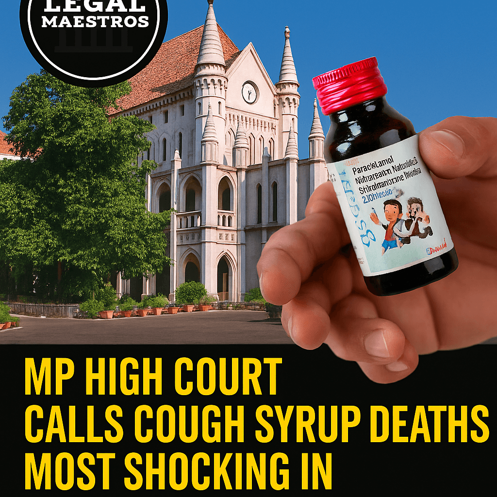 MP High Court Calls Cough Syrup Deaths Most Shocking in Medical History