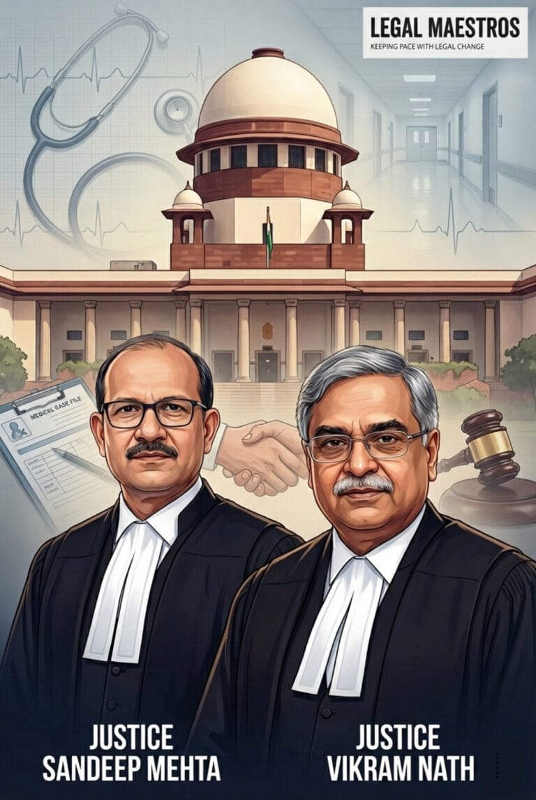 The Unresolved Dialectic of Medicine and Law: A Comprehensive Review of the Supreme Court’s 2025 Intervention on Medical Negligence Prosecution