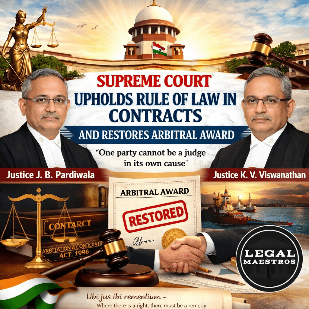Supreme Court Upholds Rule of Law in Contracts and Restores Arbitral Award