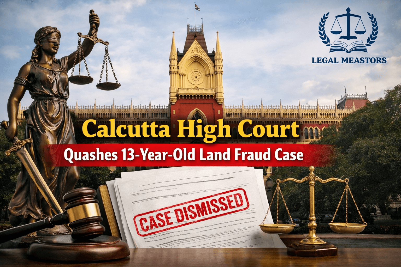 Calcutta High Court Quashes 13-Year-Old Land Fraud Case