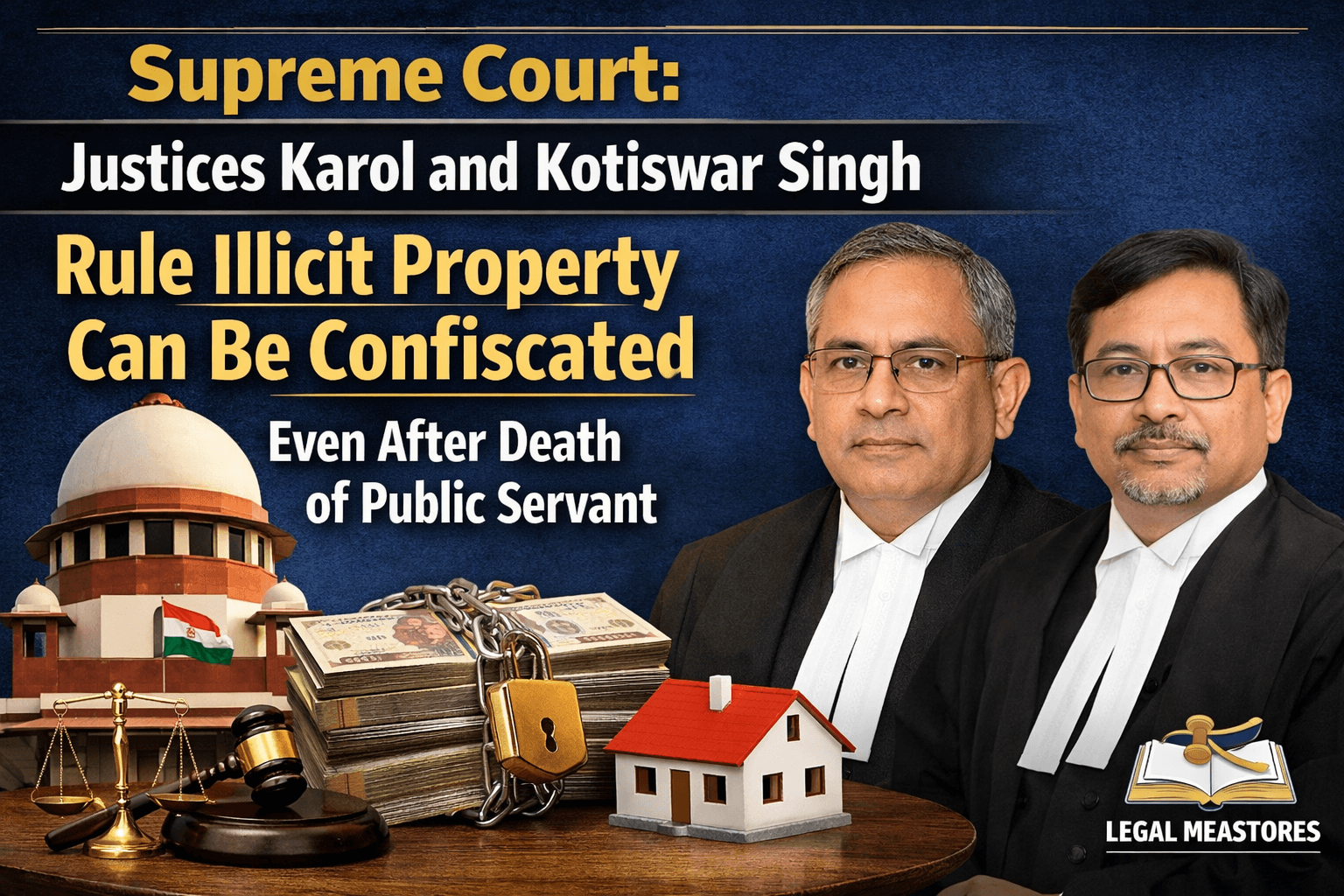 Supreme Court: Justices Karol and Kotiswar Singh Rule Illicit Property Can Be Confiscated Even After Death of Public Servant