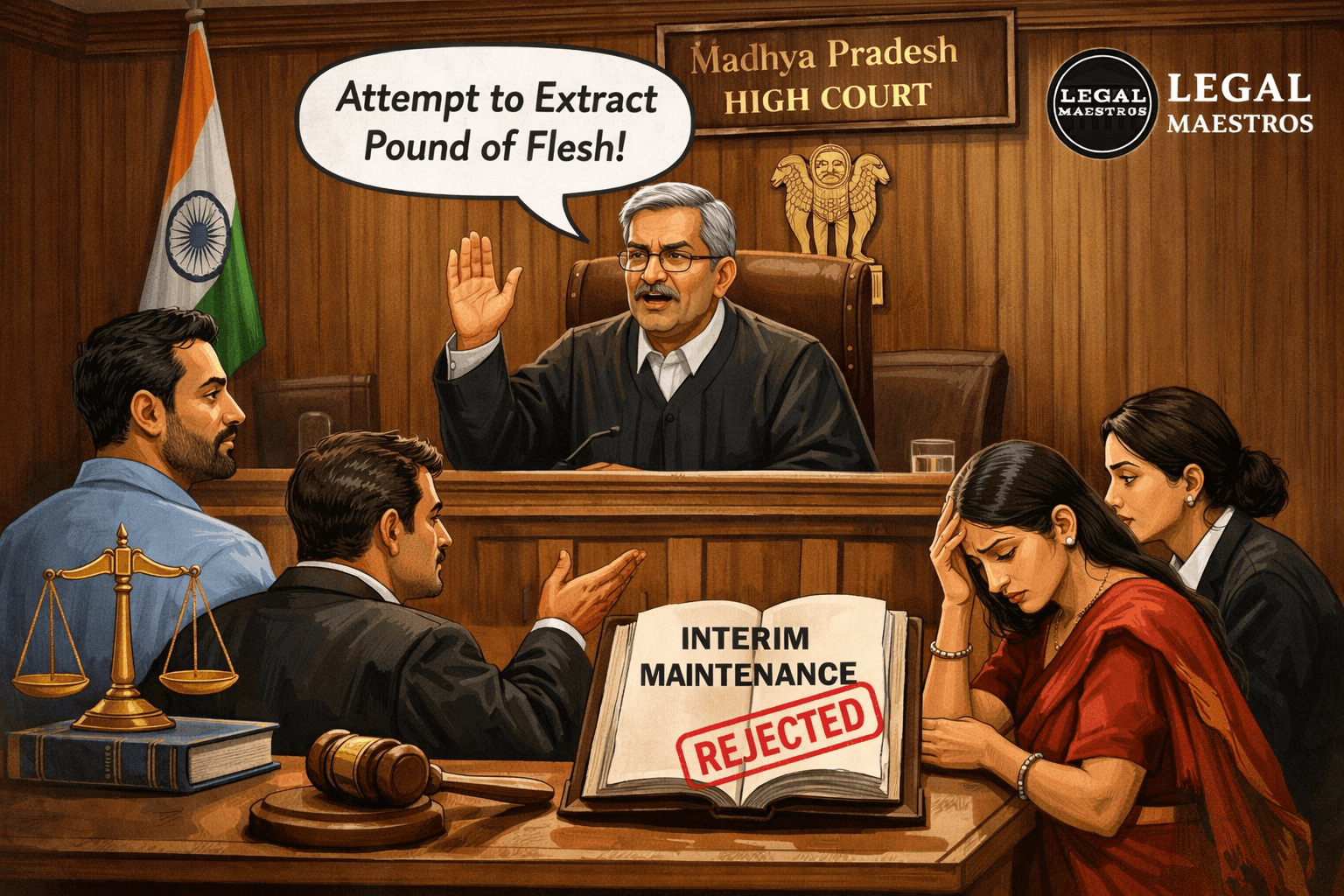 “Attempt to Extract Pound of Flesh”: Madhya Pradesh High Court Rejects Woman’s Plea for Interim Maintenance from Husband