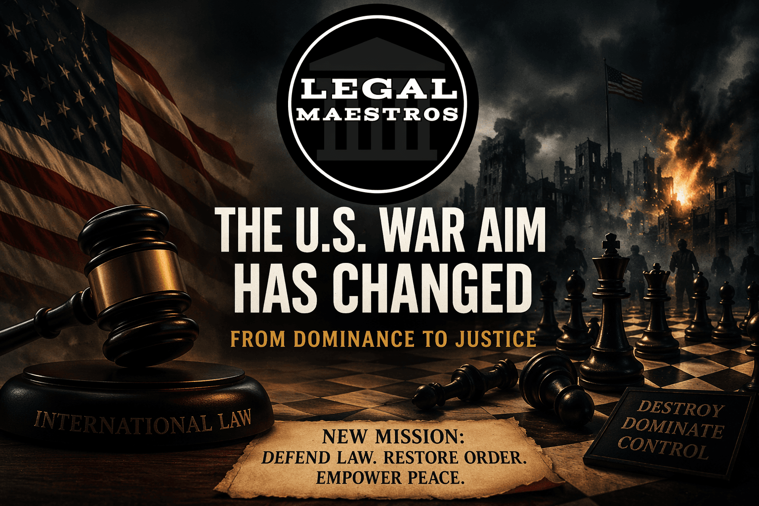 The US war aim has changed