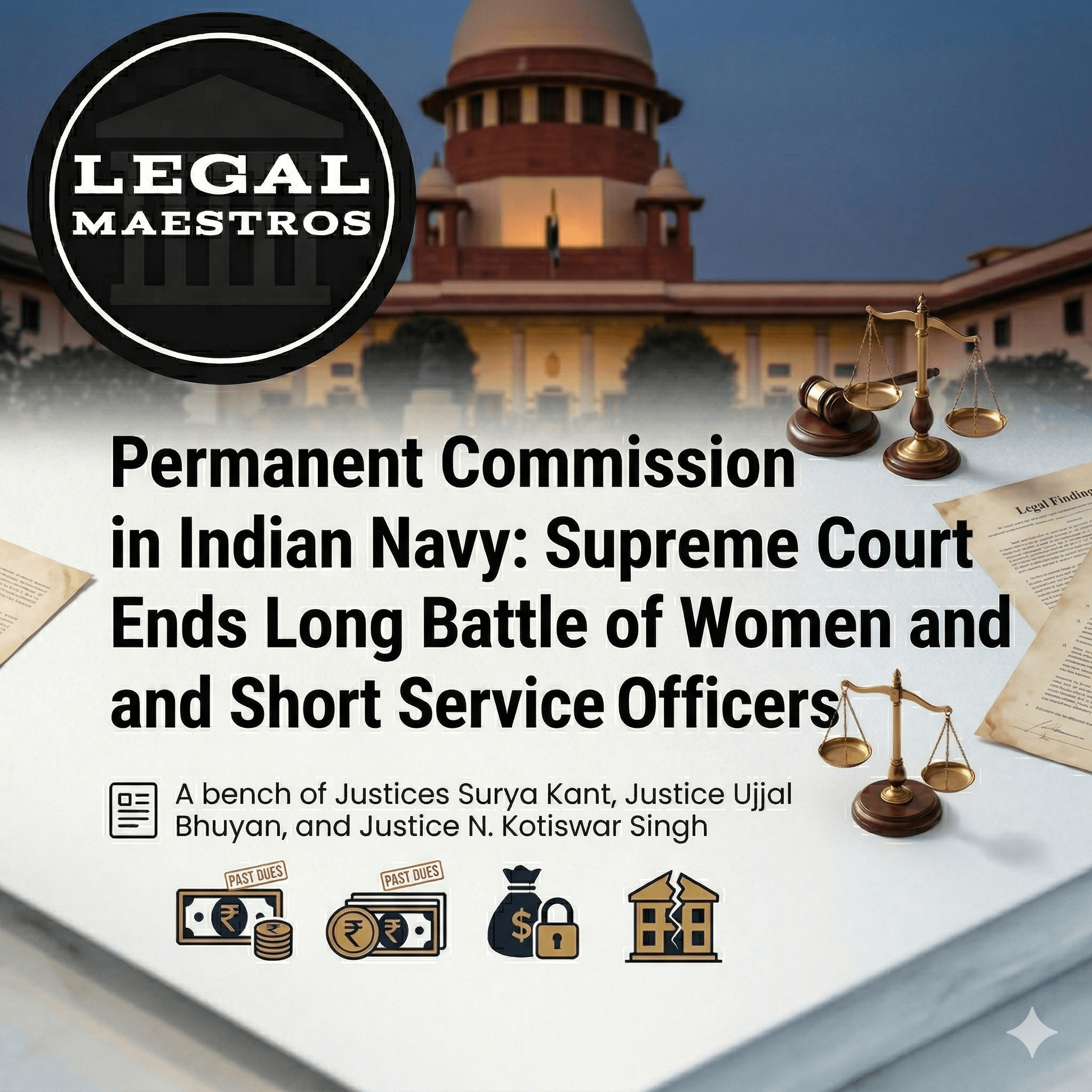 Permanent Commission in Indian Navy: Supreme Court Ends Long Battle of Women and Short Service Officers (Justice Surya Kant, Justice Ujjal Bhuyan & Justice N. Kotiswar Singh)