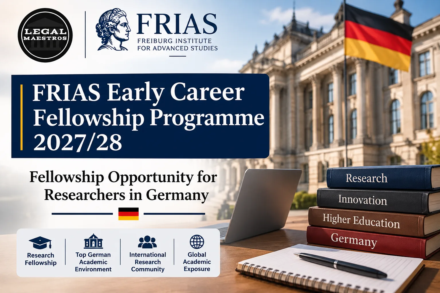 FRIAS Early Career Fellowship Programme 2027/28: Fellowship Opportunity for Researchers in Germany