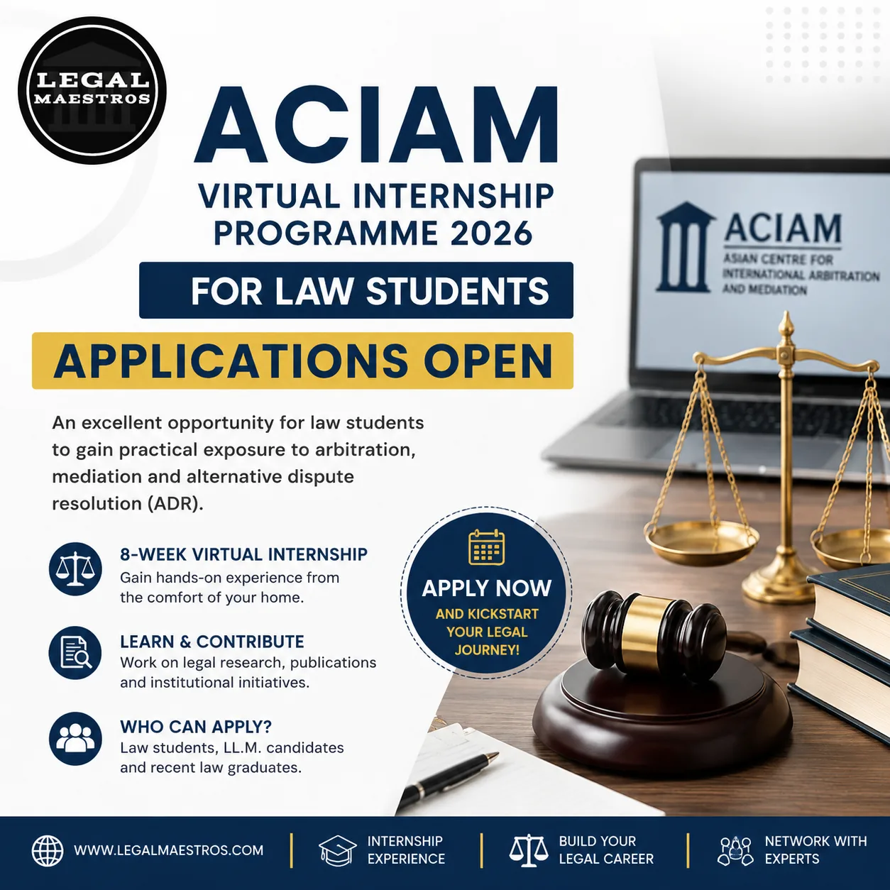 ACIAM Virtual Internship Programme 2026 for Law Student: Applications Open
