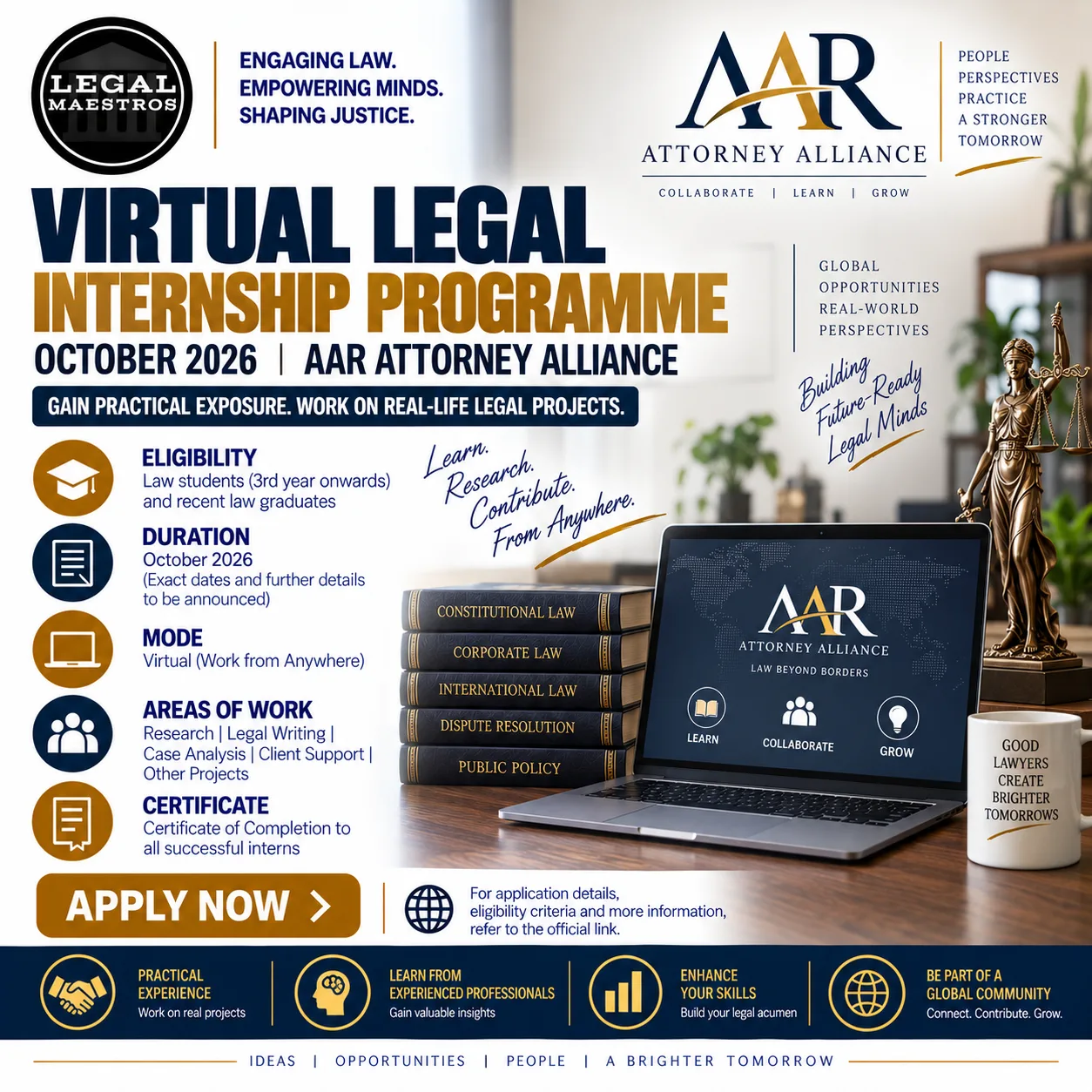 Virtual Legal Internship Programme – October 2026 | AAR Attorney Alliance