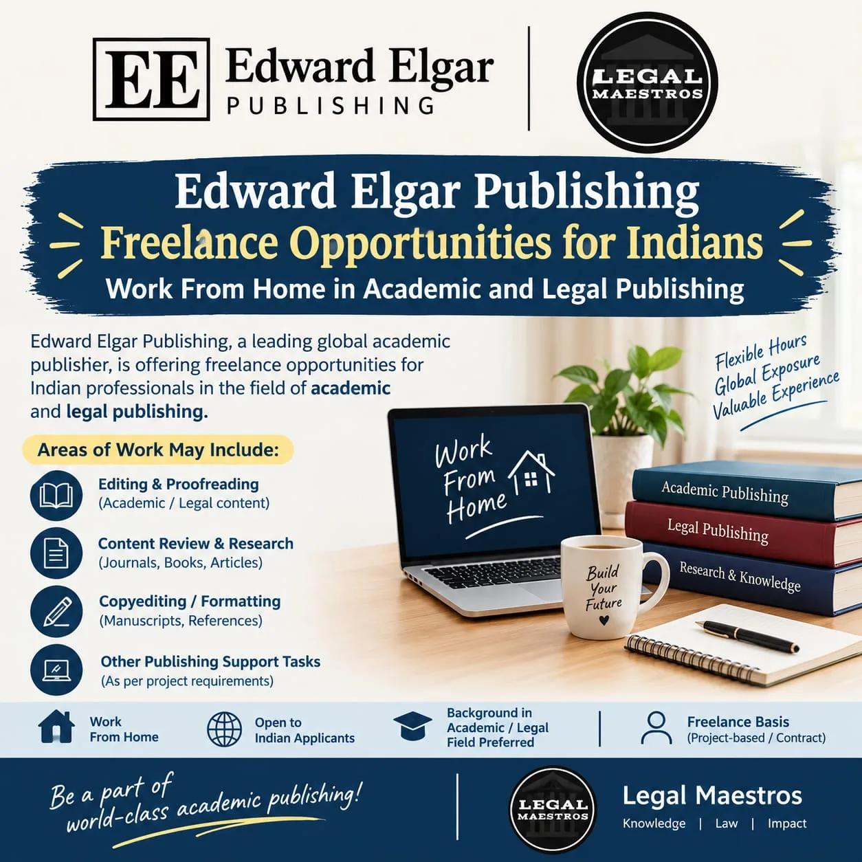 Edward Elgar Publishing Freelance Opportunities for Indians: Work From Home in Academic and Legal Publishing